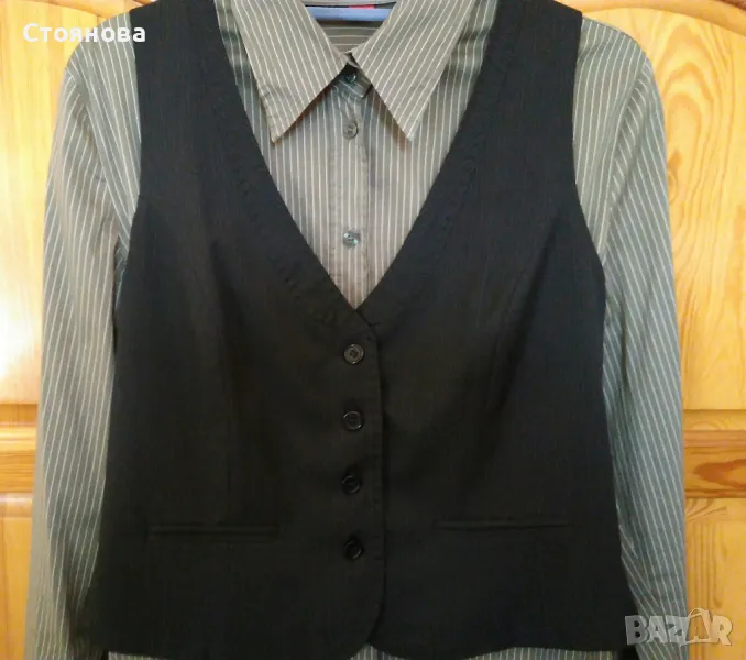 Елегантен дамски къс втален елек, снимка 1