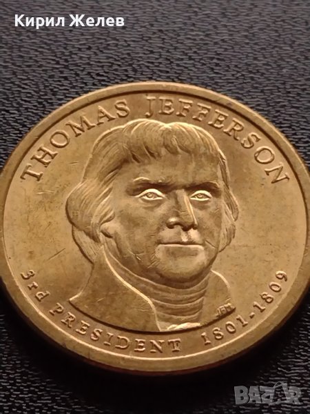 Възпоменателна монета 1 долар THOMAS JEFFERSON 3 президент на САЩ (1801-1809) за КОЛЕКЦИЯ 38039, снимка 1