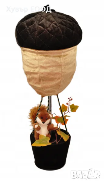 Декорация за дома - сгъваем жълъд с катеричка , снимка 1