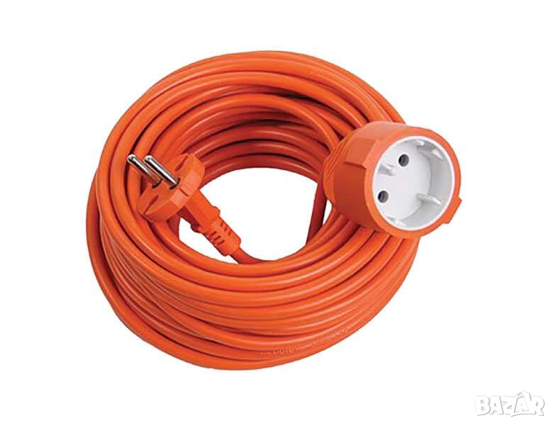 Удължител Makalon, 15 м, 2х1 мм2, Max 9A 2000W,Оранжев, снимка 1