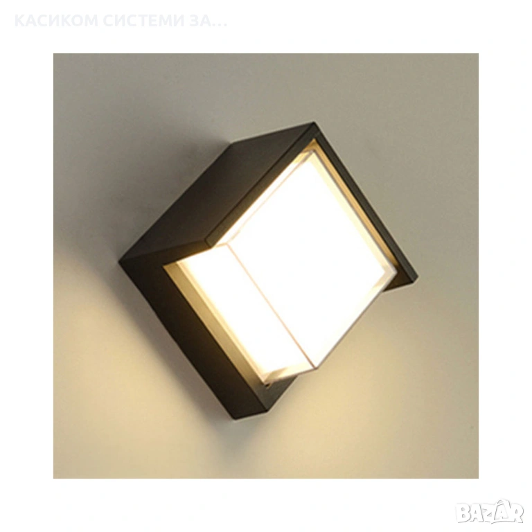 Фасадна лампа аплик  , 1*5W, 4000K, IP44, Черен , снимка 1