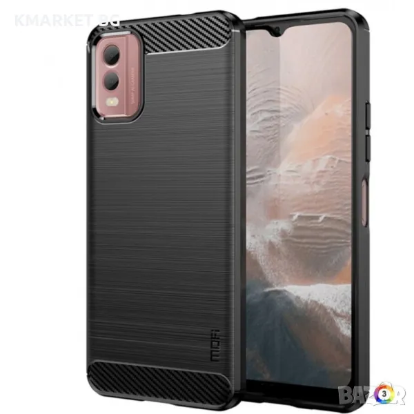 Nokia C32 Carbon Fiber Калъф и Протектор, снимка 1