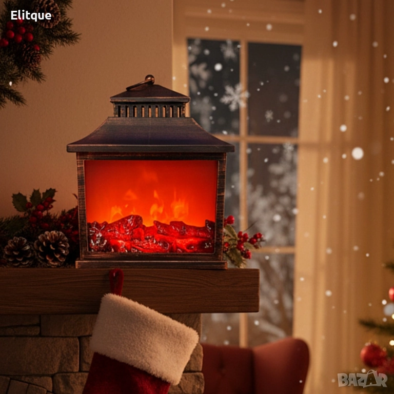 Декоративна камина с реалистичен горящ огън – уют и стил за вашия дом, снимка 1