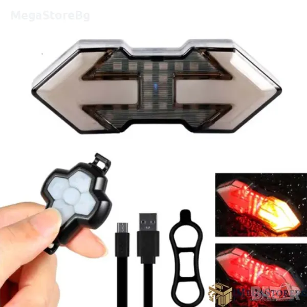 Светлини за велосипед /мигач и стоп/ PA320 С WIFI К-Т, снимка 1