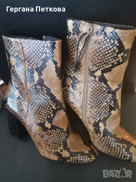 Елегантни боти змийски принт , снимка 1