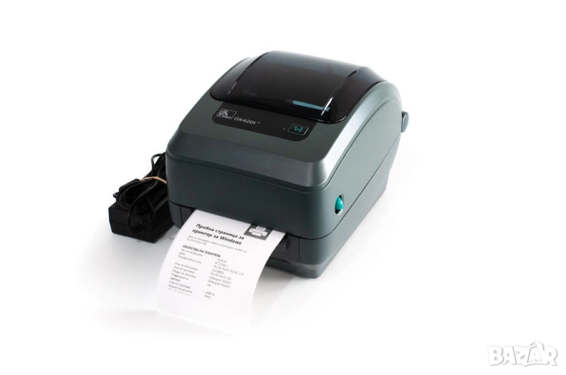 Термо Трансферен етикетен принтер Zebra GK420t 203 DPi/USB, снимка 1