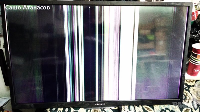 CROWN 3233T2 със счупена матрица ,TP.MS3663S.PB818 ,CV315PW07S ,LMDS315D16C, снимка 1