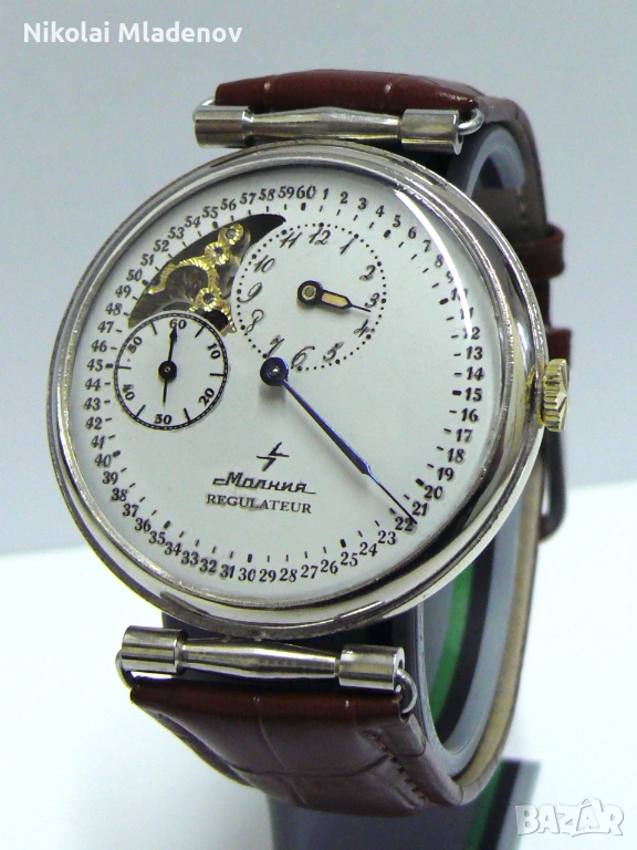 Молния Мълния СССР Регулатор преобразуван ръчен часовник, профилактиран!, снимка 1