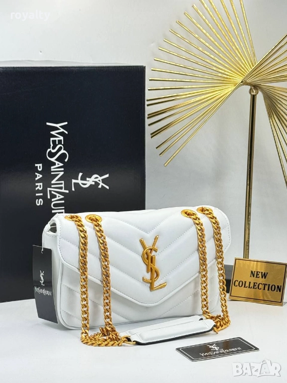 Yves Saint Laurent Бяла Дамска Чанта , снимка 1