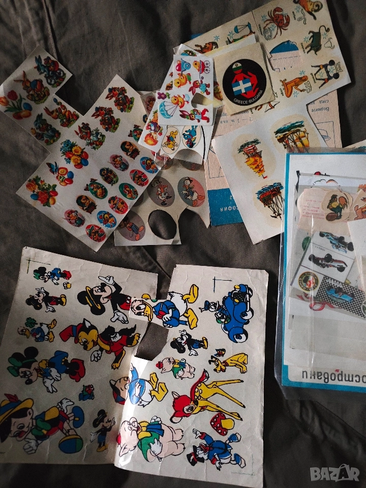 лепенки от соца патета, Мики Маус и др., снимка 1