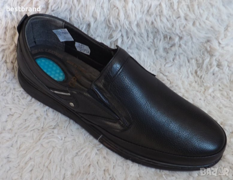 Обувки, гигант, черни, естествена кожа, код 396/70, снимка 1