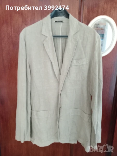 Мъжко сако, 100% лен, снимка 1
