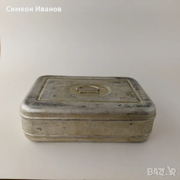 Старa медицинска алуминиева кутия за стерилизация #5620, снимка 1