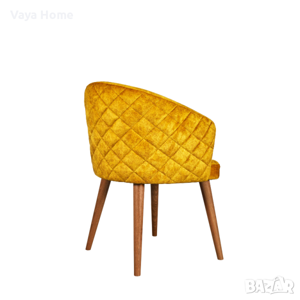 Трапезен стол, Solace, Жълт, снимка 1