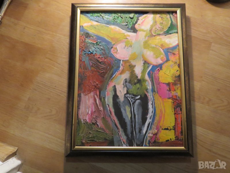 картина, еротика красотата на едно женско тяло , копнеж и наслада 18 +  голо тяло секс, снимка 1