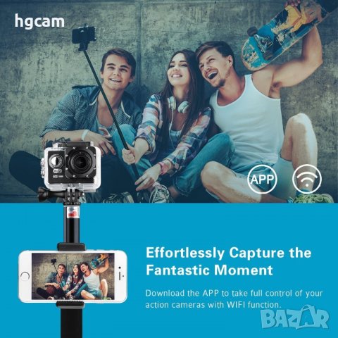 Монопод клас 5 за екшън камери GoPro и смартфони, 98см, Алуминий, снимка 7 - Чанти, стативи, аксесоари - 17839489