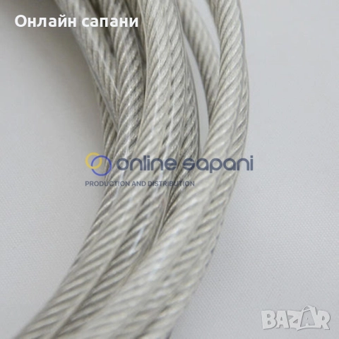 Метално въже с PVC (гумено) покритие от 2мм до 10мм различни размери, снимка 4 - Други машини и части - 25861207