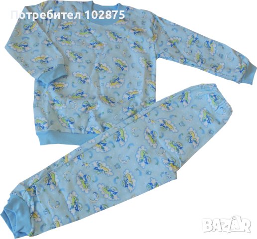 Ватирана пижамка, снимка 1 - Бебешки пижами - 43772335