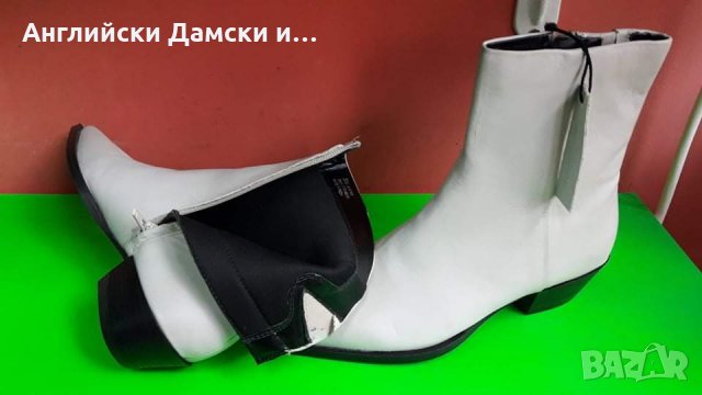 Английски дамски боти естествена кожа-M&S, снимка 6 - Дамски боти - 35283544