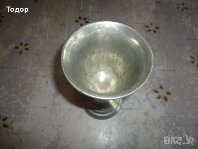 Испански калаен бокал чаша потир Pedraza Segovia, снимка 4 - Антикварни и старинни предмети - 43773909