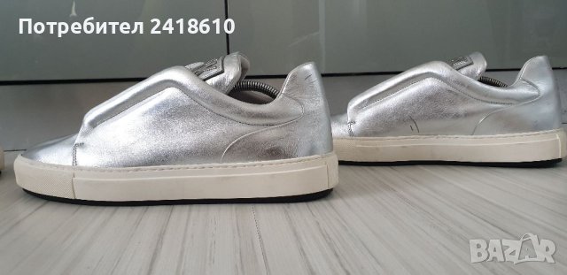 Dirk Bikkembergs Leather Sneakers Italy Mens Size 44/28см ОРИГИНАЛ! Естествена кожа! 2Броя, снимка 6 - Спортни обувки - 40486489