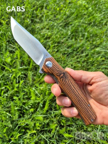 Сгъваем нож SHIROGOROV,стомана D2 с дървена дръжка,SH201, снимка 10 - Ножове - 51051667