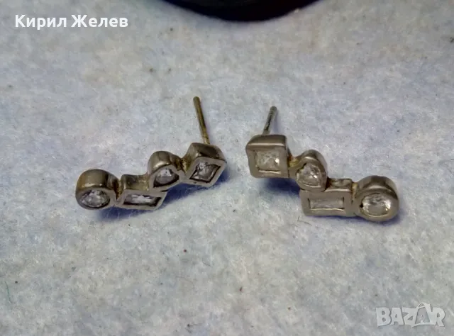 ФЕШЪН АРТ СКЪПОЦЕННИ ОБЕЦИ от БЛАГОРОДНА СТОМАНА с БЯЛА ПОЗЛАТА и ФАСЕТИРАН ПЛАНИНСКИ КРИСТАЛ 48647, снимка 13 - Обеци - 49704525