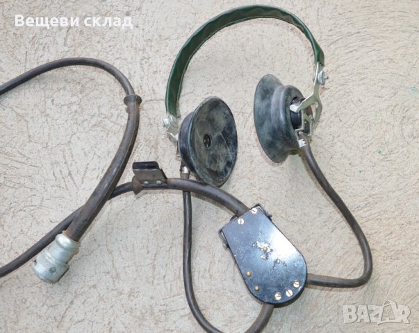 Слушалки за военна радиостанция Р-105, снимка 5 - Антикварни и старинни предмети - 43493275