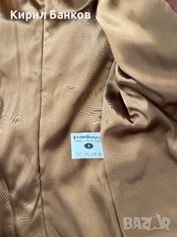 Дамско яке от телешки бокс и яка от лисица, Padova, размер S, снимка 4 - Палта, манта - 52182961