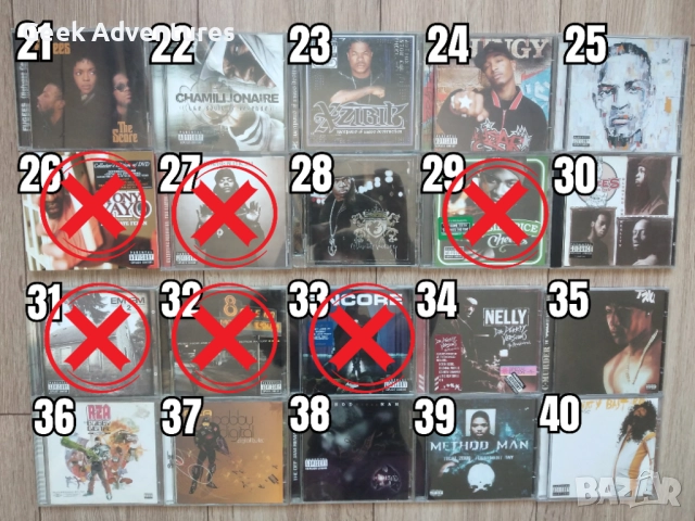 Hip-Hop Rap Music Albums CD's Оригинални Рап Музикални Дискове Хип-Хоп, снимка 3 - CD дискове - 46671250