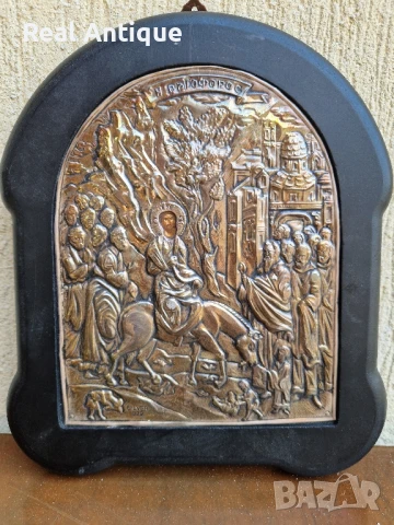 Красива сребърна икона със сертификат и маркировка , снимка 2 - Антикварни и старинни предмети - 51180280