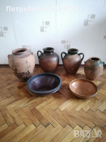 Стари гърнета делва,гевгир и други 100% автентични глинени съдове от бита. , снимка 15 - Антикварни и старинни предмети - 52157610