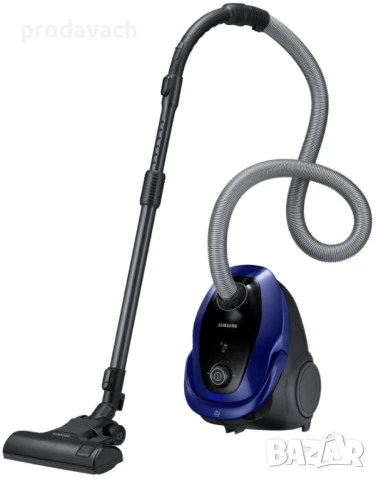 Прахосмукачка с торба Samsung VC07M25E0WB, 2.5 л, 750 W, Синя