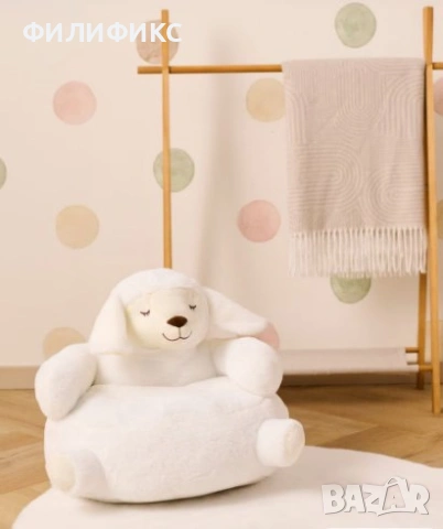 Плюшен фотьойл за деца, Мек детски пуф – седалка за деца, удобен и цветен – НОВ, снимка 4 - Мебели за детската стая - 53054660