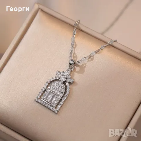 Harry Winston колие с мойсанити , снимка 2 - Колиета, медальони, синджири - 50263854