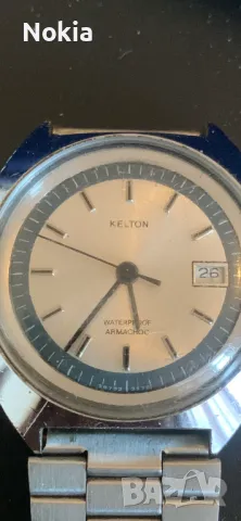  Часовник механичен KELTON WATERPROOF STAINLESS STEEL, снимка 1