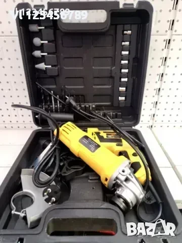 Ударна бормашина и ъглошлайф в куфаче, снимка 2 - Куфари с инструменти - 50783366