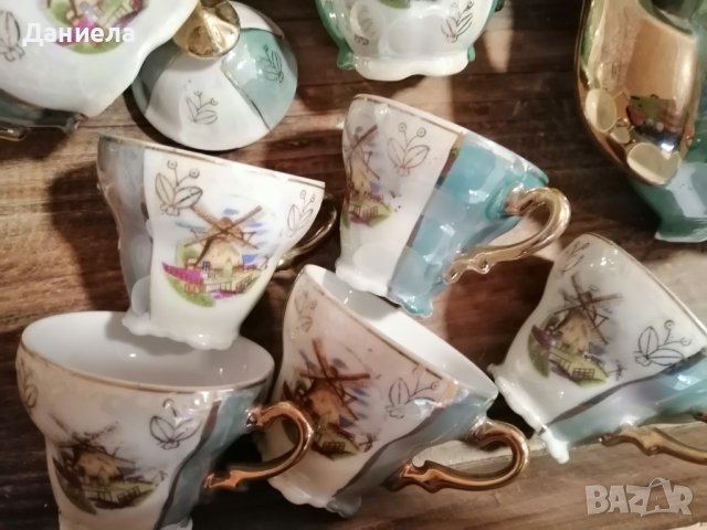 Бароков сервиз за кафе със седеф - от 15 части, снимка 6 - Сервизи - 38926010