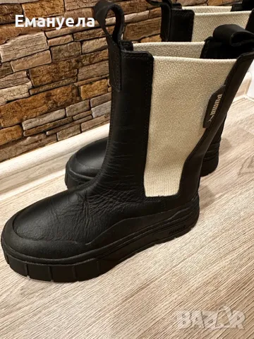 Оригинални боти Puma 37 размер естествена кожа, снимка 3 - Дамски боти - 48734214