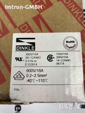 Конектор женски 5ESDV-05P DINKLE Corporation 5-поз. Стъпка 0,197" (5,00 мм), снимка 4 - Друга електроника - 43938992