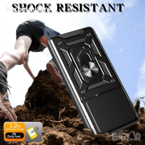 Xiaomi 15 Pro Удароустойчив Ring Holder Калъф и Протектор, снимка 3 - Калъфи, кейсове - 50627700