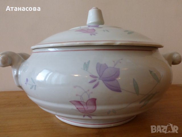 Супник Барок български порцелан Коста Йорданов Видин 1970 г, снимка 2 - Други - 43905432