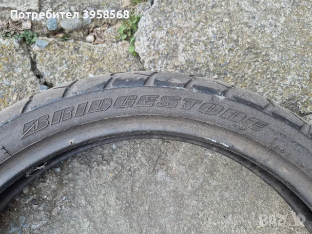 BRIDGESTONE 110/80R19, снимка 2 - Гуми и джанти - 49439410