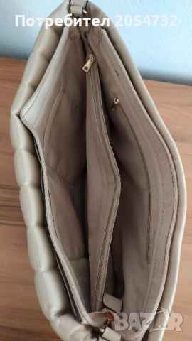 Дамска чанта в кремаво-бежов цвят, снимка 11 - Чанти - 52289302