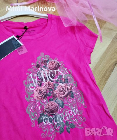 Уникална Единична бройка! Цикламена тениска Juicy Couture, снимка 3 - Тениски - 32879855