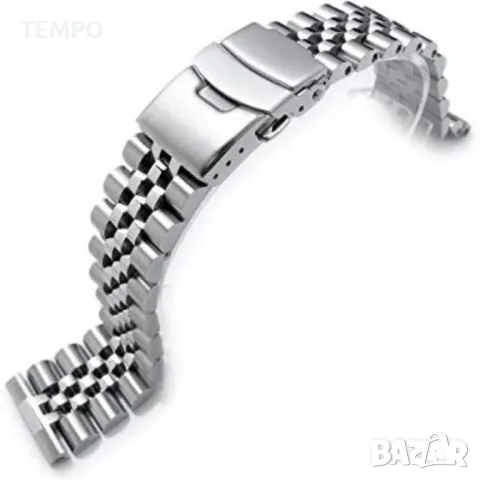 ВЕРИЖКА “JUBILEE” 18мм от КАЧЕСТВЕНА НЕРЪЖДАЕМА СТОМАНА 316L + ПОДАРЪК, снимка 4 - Каишки за часовници - 47262481