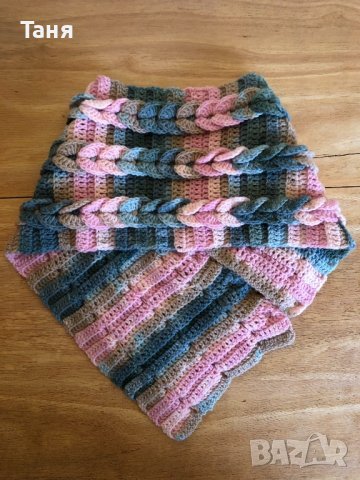 оригинален дамски плетен шал, снимка 3 - Шалове - 40352577