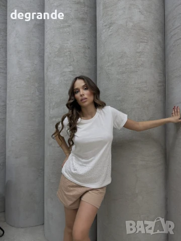 Дамски комплект от две части с камъчета, снимка 2 - Комплекти - 51129143