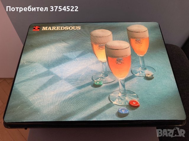 Рекламна светеща табела на бира Maredsous, снимка 6 - Рекламни табели - 43492436