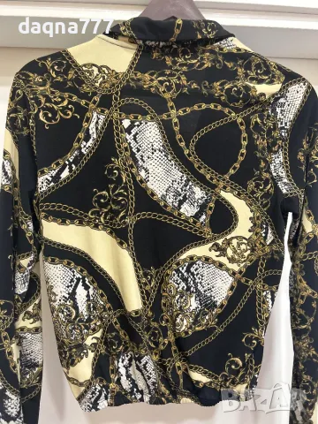 Ефектна блуза с размер S на Ginatricot, снимка 4 - Тениски - 49420042